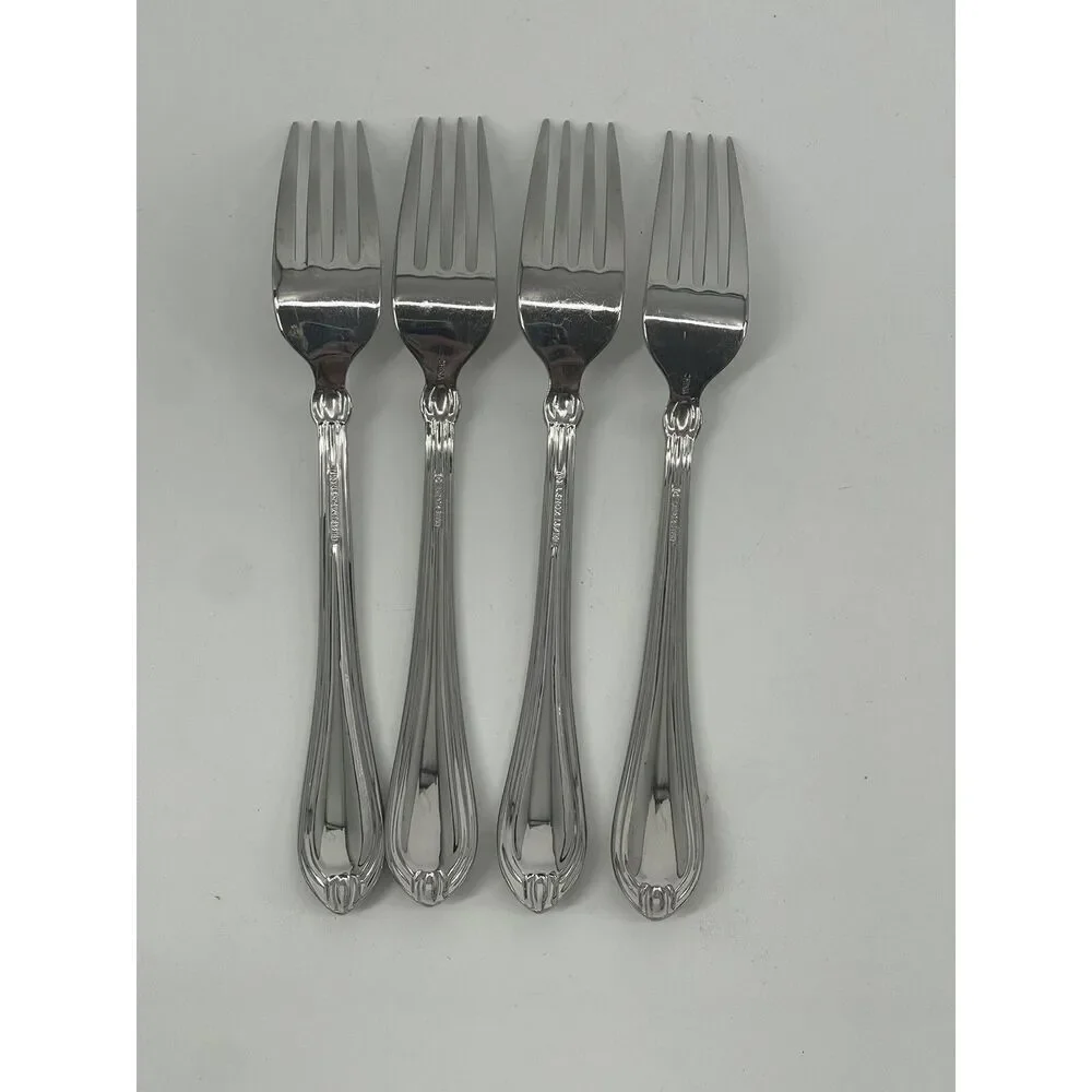 Lenox CHANDELLE Dinner Forks GLOSSY 18/10 Stainless China 8 1/8